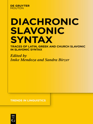 cover image of Diachronic Slavonic Syntax